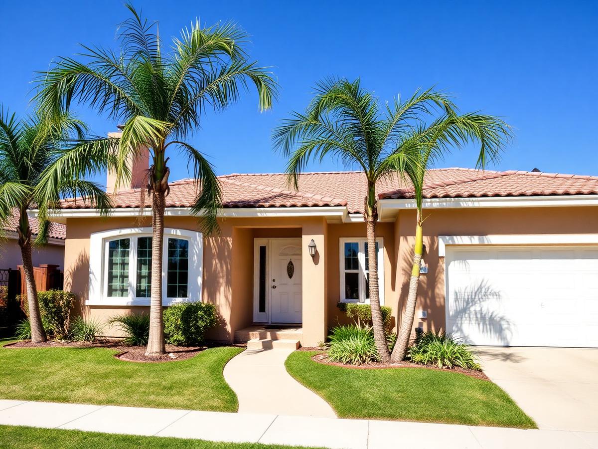 Freshly painted exterior of a Los Angeles home